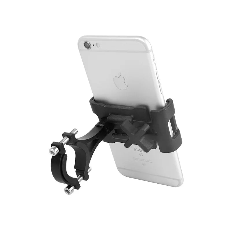 Bike Phone Holder Anti-Slip Shockproof Grip Metal Handlebar Mount Support For Bike Scooter Cycling Bicycle Handlebar Mount Kit Zpaxo