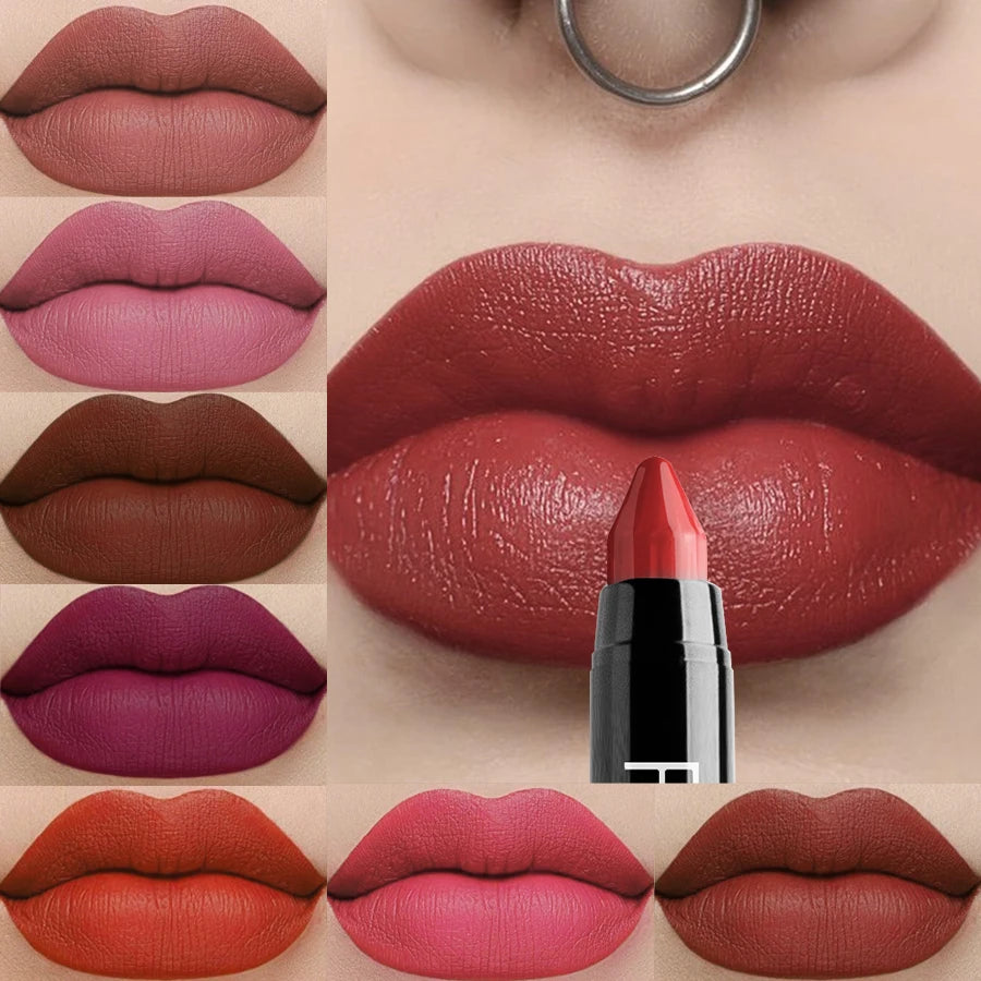 21 Colors Waterproof Lip Liner Pen Velvet Finish Smooth Lipstick
