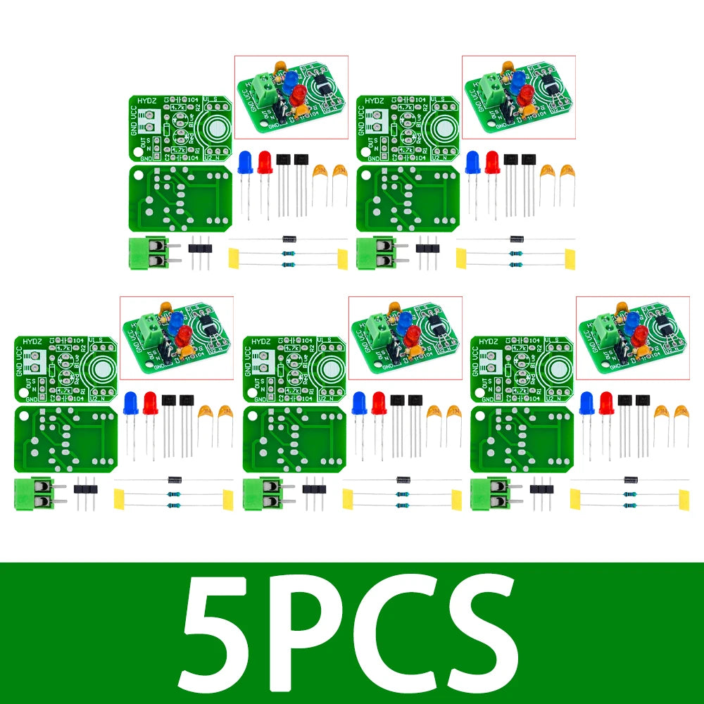 ‌‌Hall Effect Magnetic Polarity Sensor Module (3.3V–5V) – High-Sensitivity North/South Pole Detector with Digital Open-Drain Zpaxo 5pcs