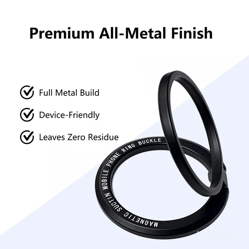 Magnetic Cell Phone Ring Holder Mobile Bracket Removable Grip