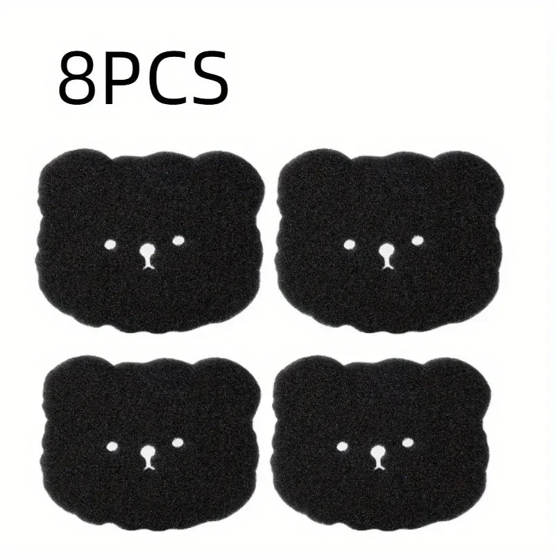 4/8PCS Pet Hair Remover Bear Shape Laundry Ball Washing Machine Lint Catcher Reusable Clothes Sofa Cat Dog Hair Cleaning Sponge Zpaxo wavy bear 8pcs