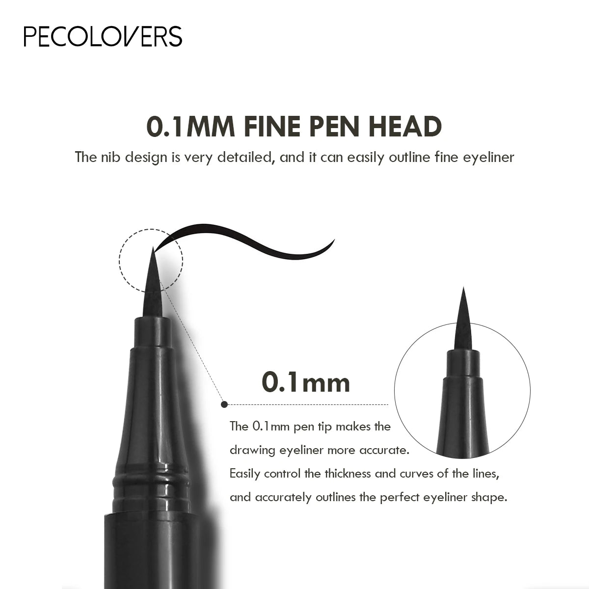 Quick-dry Eyeliner Pencil Makeup Long Lasting Smooth Matte Eye Liner Zpaxo