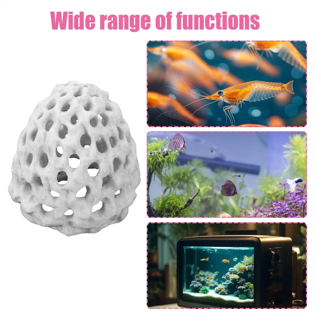 Aquarium Shrimp Cave Hide – Betta & Shrimp Shelter Décor Aquarium Cave Hide Zpaxo