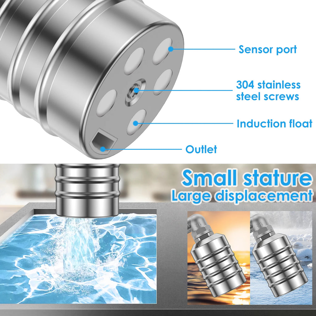 Practical Water Level Control Valve Automatic Stainless Steel Floating Ball Valve 1/2 3/4 Float Valve Water Tank/Tower off Valve Zpaxo