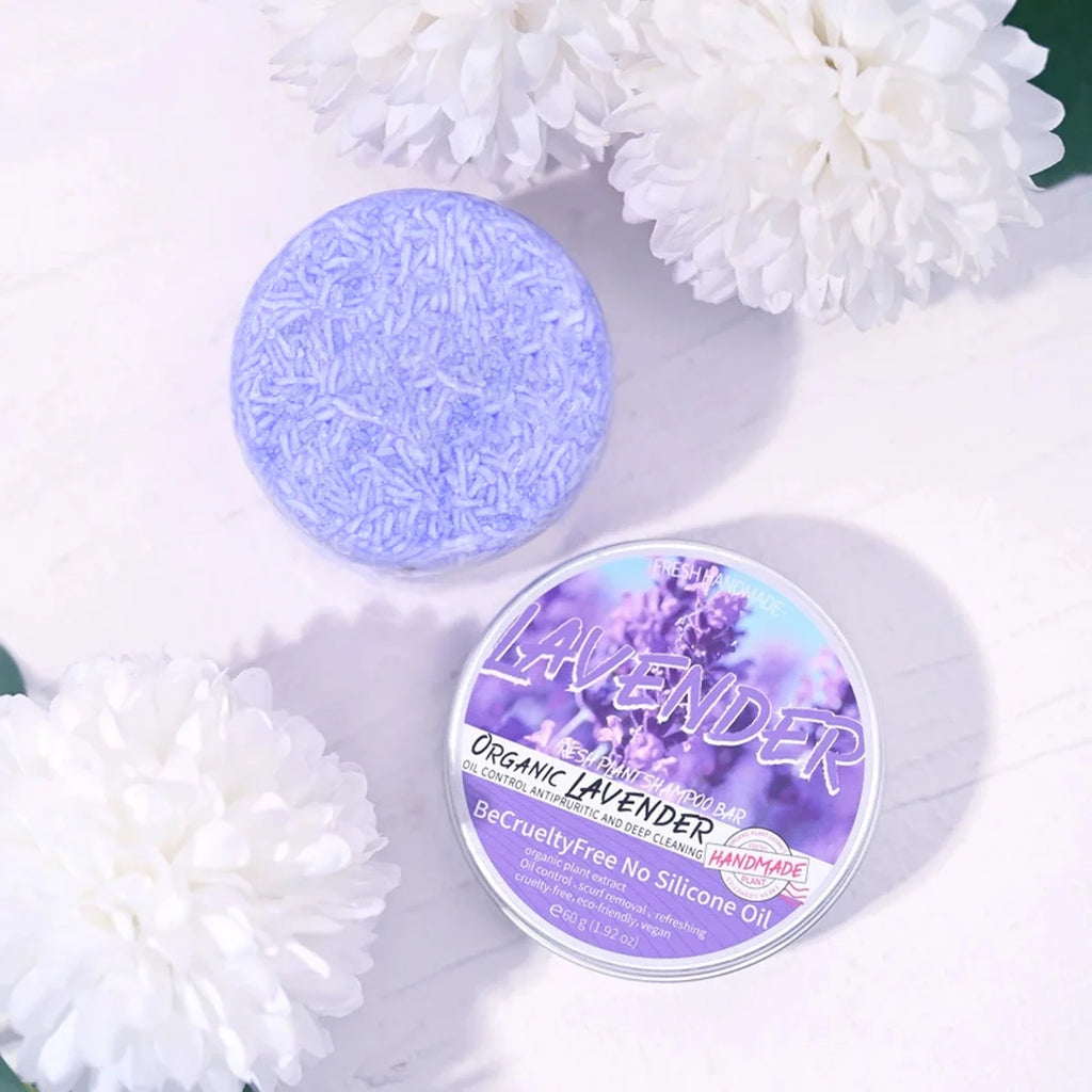 Lavender Shampoo Bar – Oil Control & Silicone-Free | Clean Hair Shampoo Bar Zpaxo