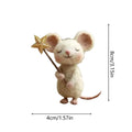 Felt Mice Toy Cute Tabletop Decor Easter Holiday Home Fireplace
