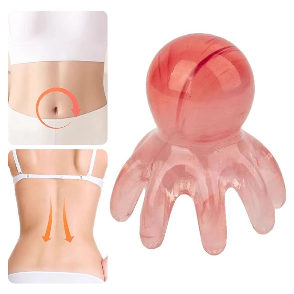 Octopus Shape Scalp Massage Comb 8-Tentacle Head Scratcher Comb Portable for Home Office Massage Zpaxo