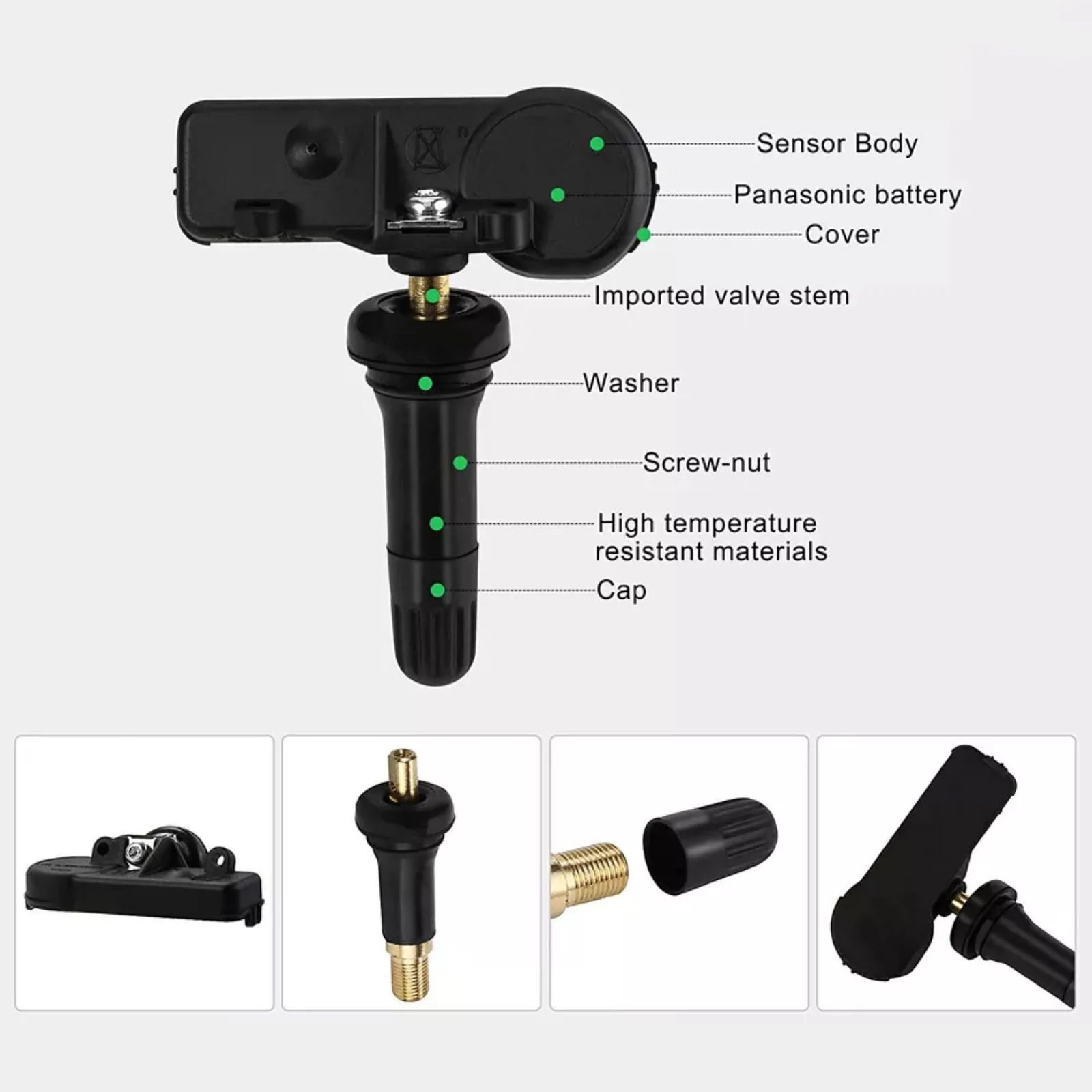 315MHz Programmed TPMS Tire Pressure Monitoring Sensor 13586335