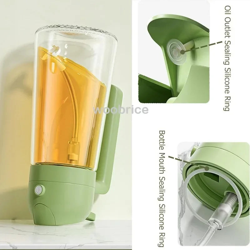 500ml Glass oil spray kitchen Spray Oil Sprayer Bottle Spray Oil Dispenser Oils Jar Cruet BBQ Baking Roasting Picnic Tool Zpaxo
