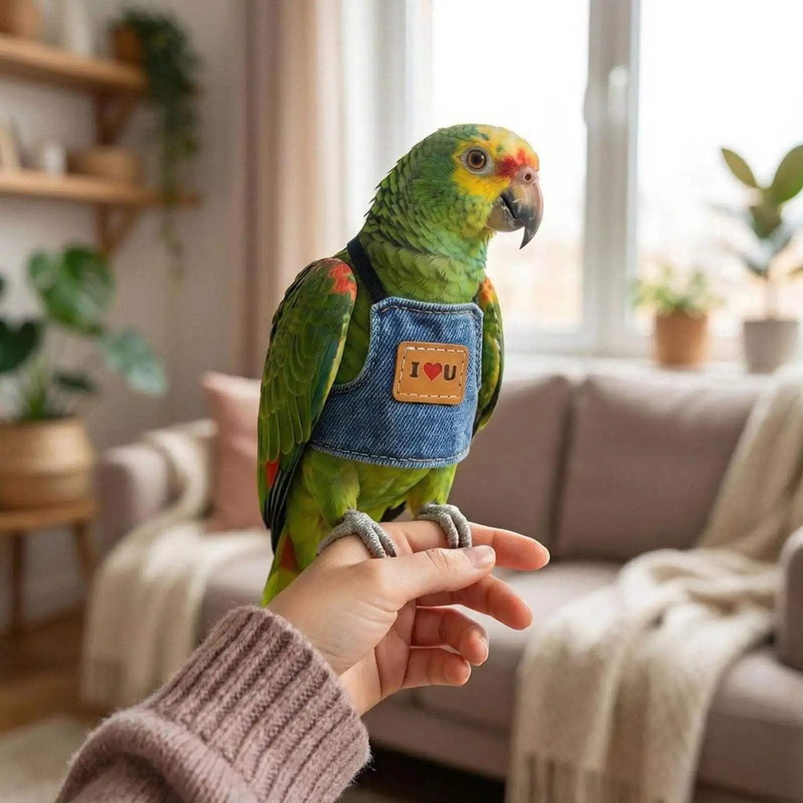 Bird Harness Adjustable Anti-Slip Pet Supplies Parrot Flying Rope Harness Outdoor for Small Medium Large Lovebirds African Grey Zpaxo