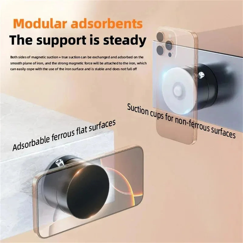 NEW HOT Foldable Phone Stand Strong Magnetic Car Phone Holder Dashboard Phone Holder 360° Rotating Vacuum Suction Cup Zpaxo