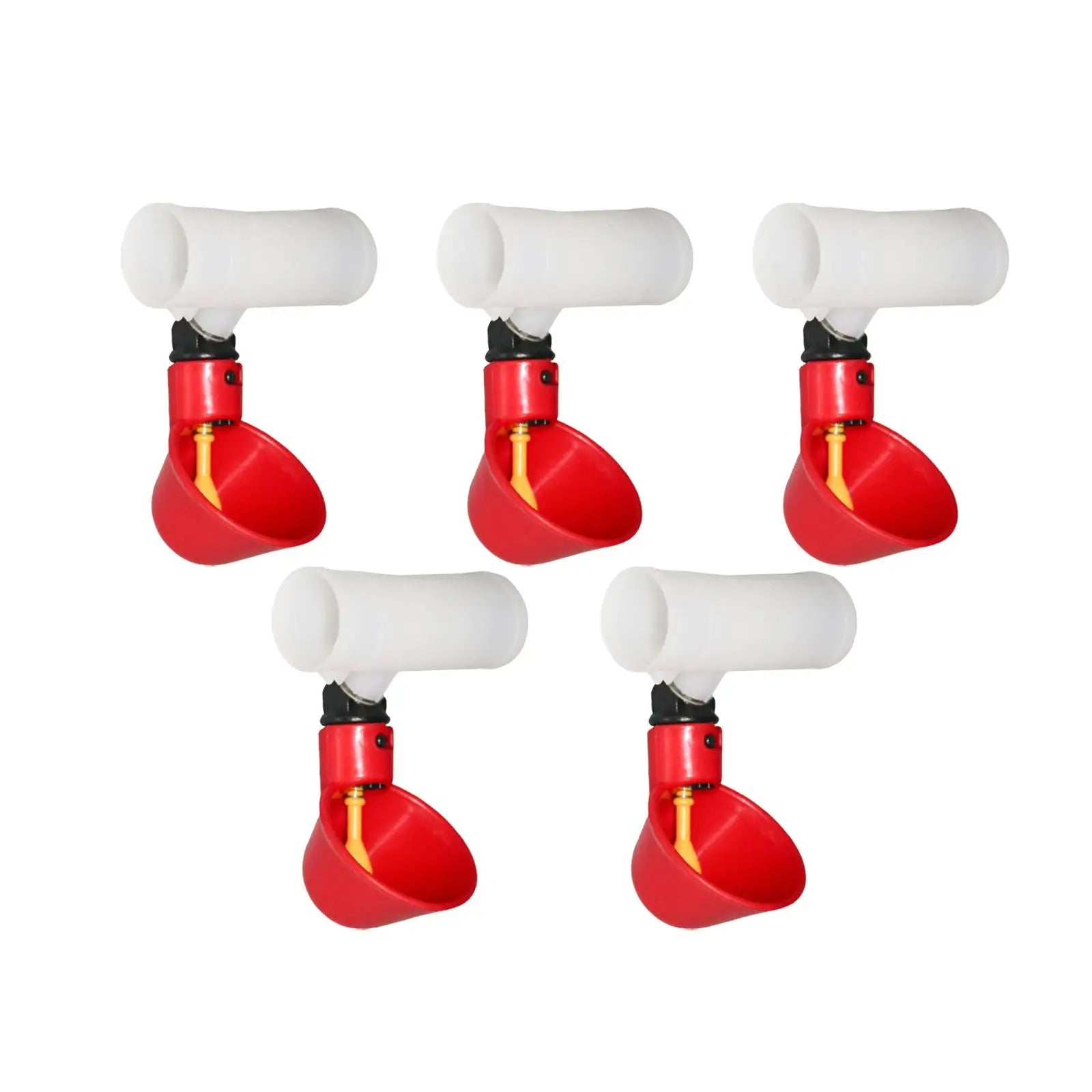 5 Pieces Automatic Chicken , Waterers Cups, Plastic Bowls Feeder Watering Cups for Chicks Poultry Supplies Hen Backyard Zpaxo