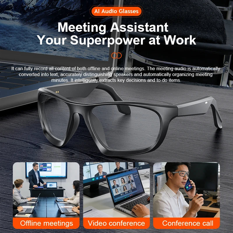 4K HD Smart Camera Glasses Photochromic Lenses AI Translation Bluetooth Call Photo Video Music Multi-functional Glasses 2026 New Zpaxo