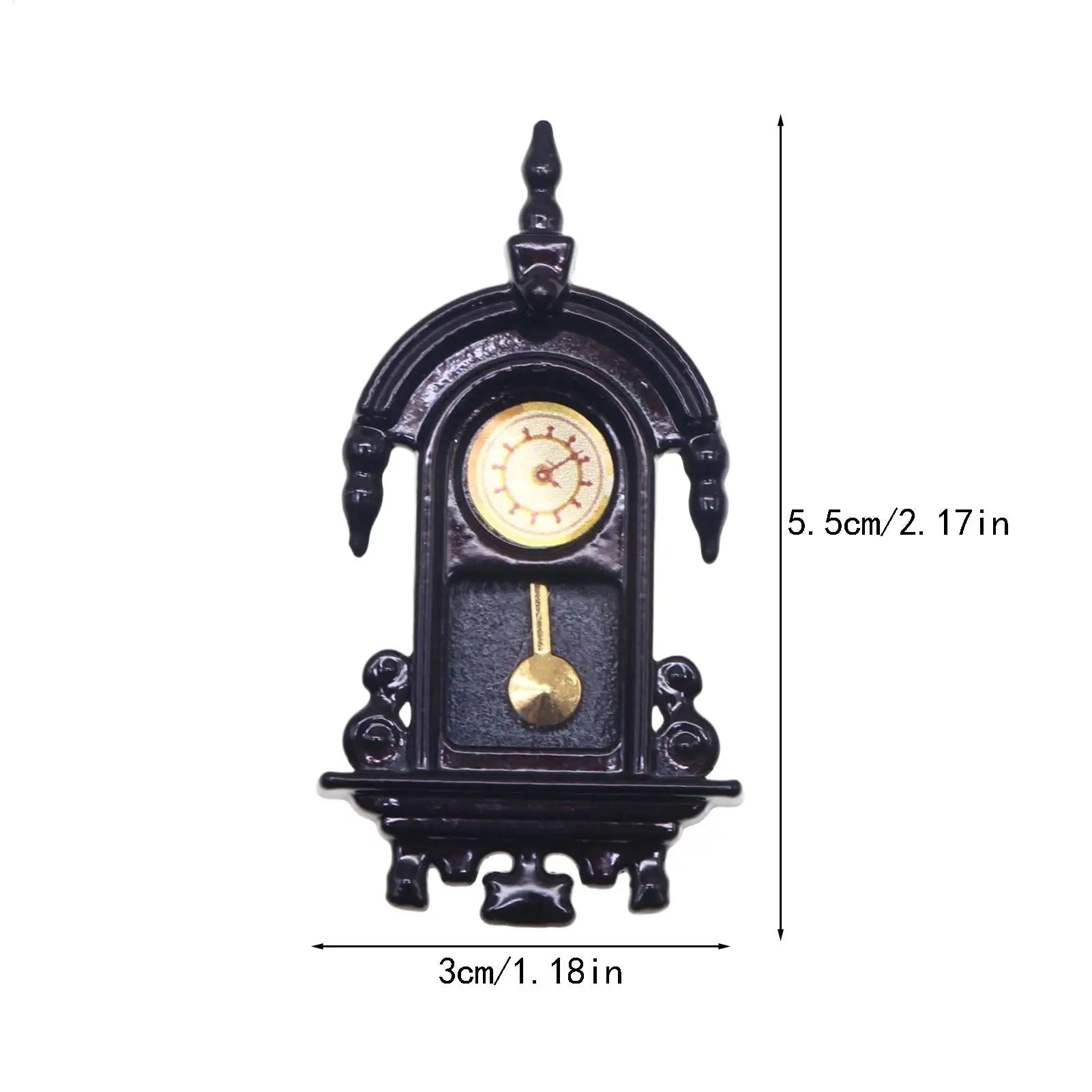 Clock Decor For Doll House Realistic Miniature Furniture Doll House Accessories Clock For Children Girls Boys Teens Family Zpaxo