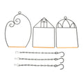 3Sets Metal Bird Perch Stand Portable Parrot Training Rack Indoor