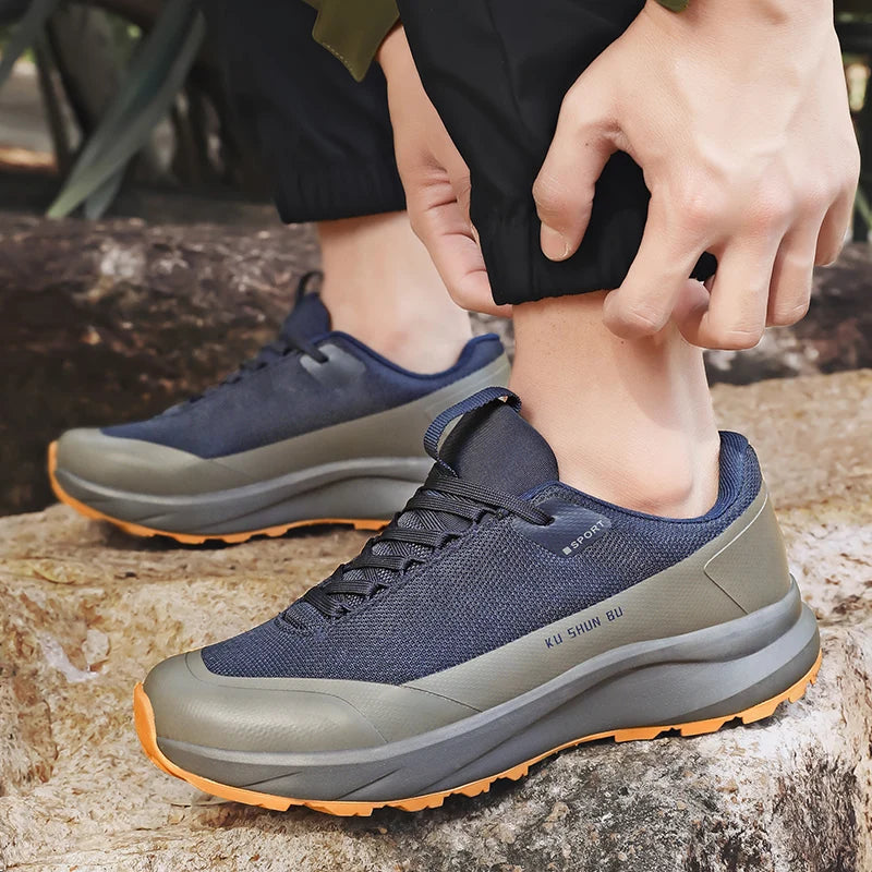 Men's Casual Sneakers Luxury Trainer Shoes Breathable Race Running