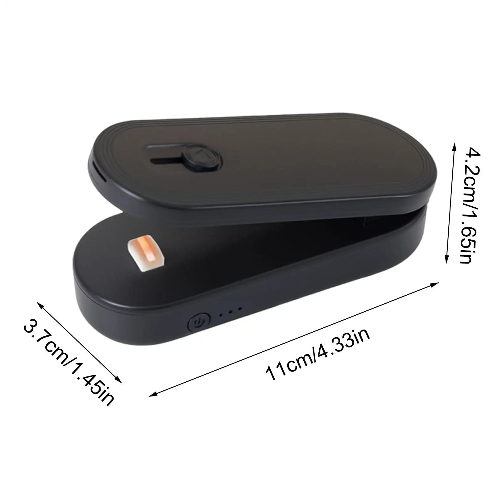 Chip Sealer Rechargeable Food Saver Kitchen Machine Snack Bag Sealer With Cutter And Magnet For Home Pantry Travel Camping Meal Zpaxo