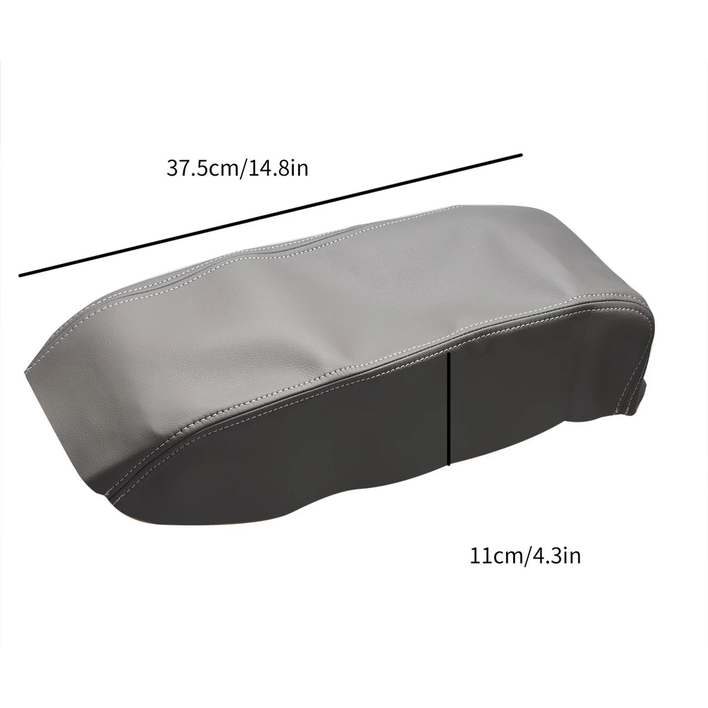 Center Console Lid Armrest Leather Cover Skin Waterproof Breathable