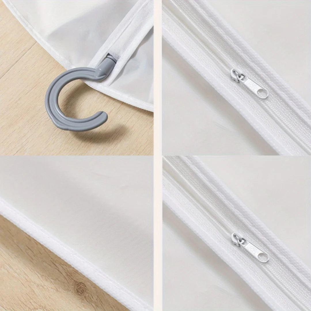 2-Pack Transparent Garment Dust Covers | Zippered Hanging Bags Garment Dust Cover Zpaxo