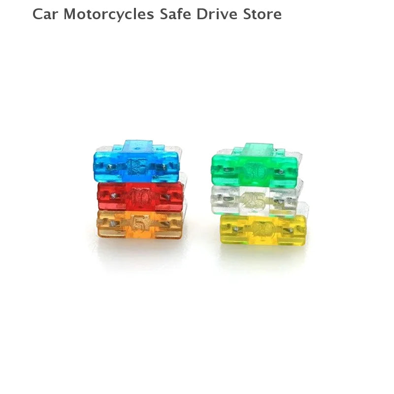 CM24pcs Car Fuses 5A 10A 15A 20A Low Profile Micro Mini Blade Truck