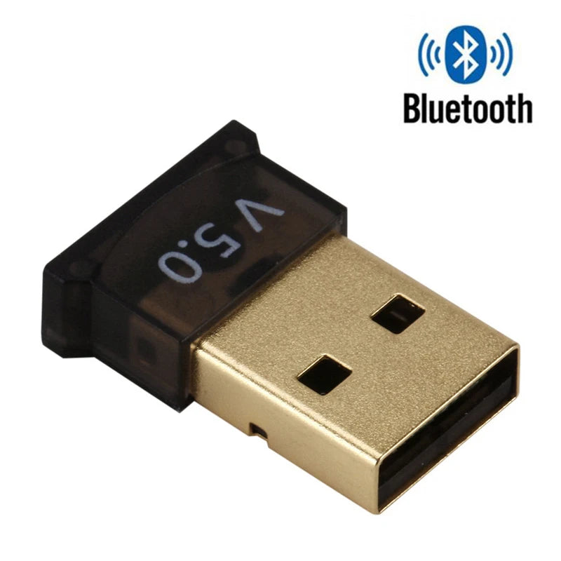 USB Bluetooth Adapter Transmitter Bluetooth V5.0 Receiver Audio Bluetooth Dongle Wireless USB Adapter for Laptops Computer Mouse Zpaxo