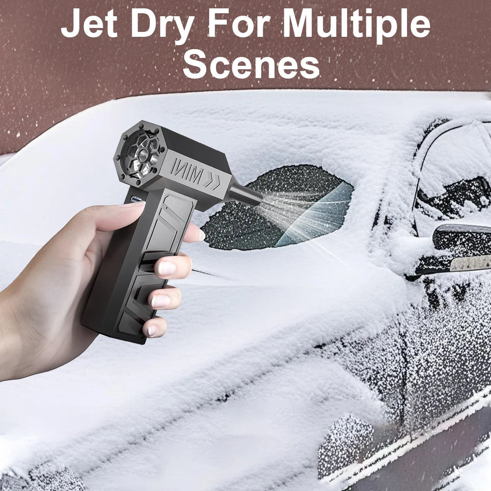 130000RPM Car Cleaning Blower Tool Electric Air Duster Type-c