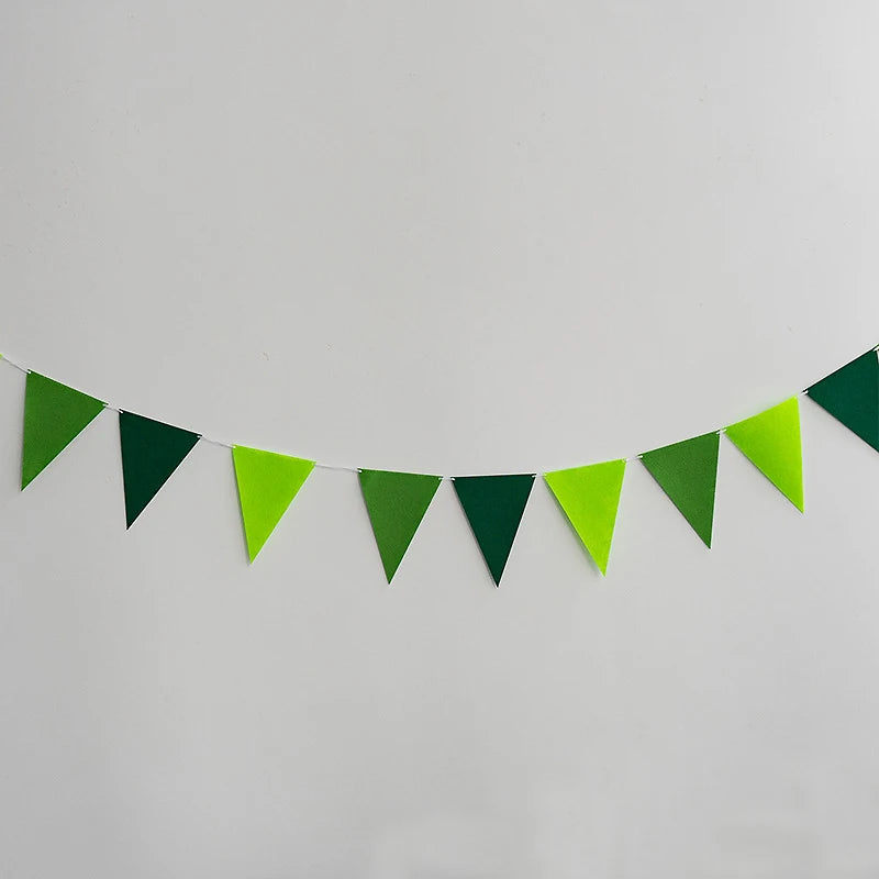 12 Flags Colorful Triangle Pennant Garland Multicolor Felt Banner Zpaxo F