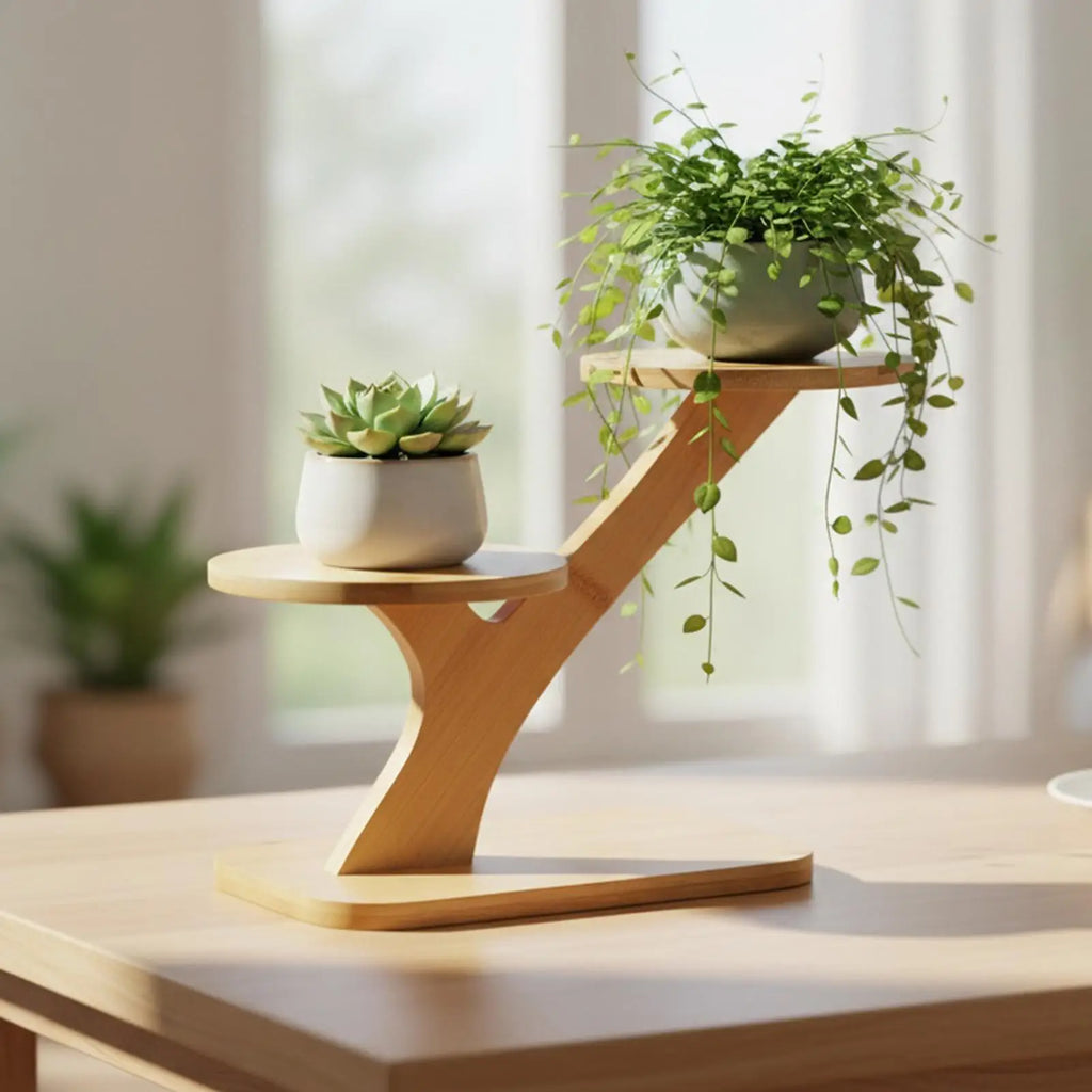 Small Plant Stand Wooden Multi-tier Storage Display Aesthetic Holders