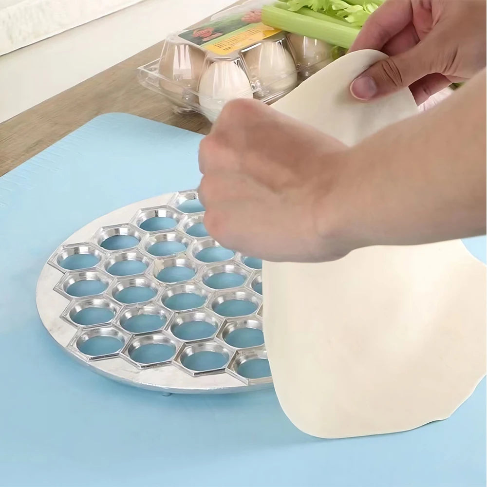 Aluminum Alloy Dumpling Mold 37 Holes Dumpling Maker Pastry Biscuits Ravioli Dough Meat Press Cutter Kitchen Baking Tools Zpaxo