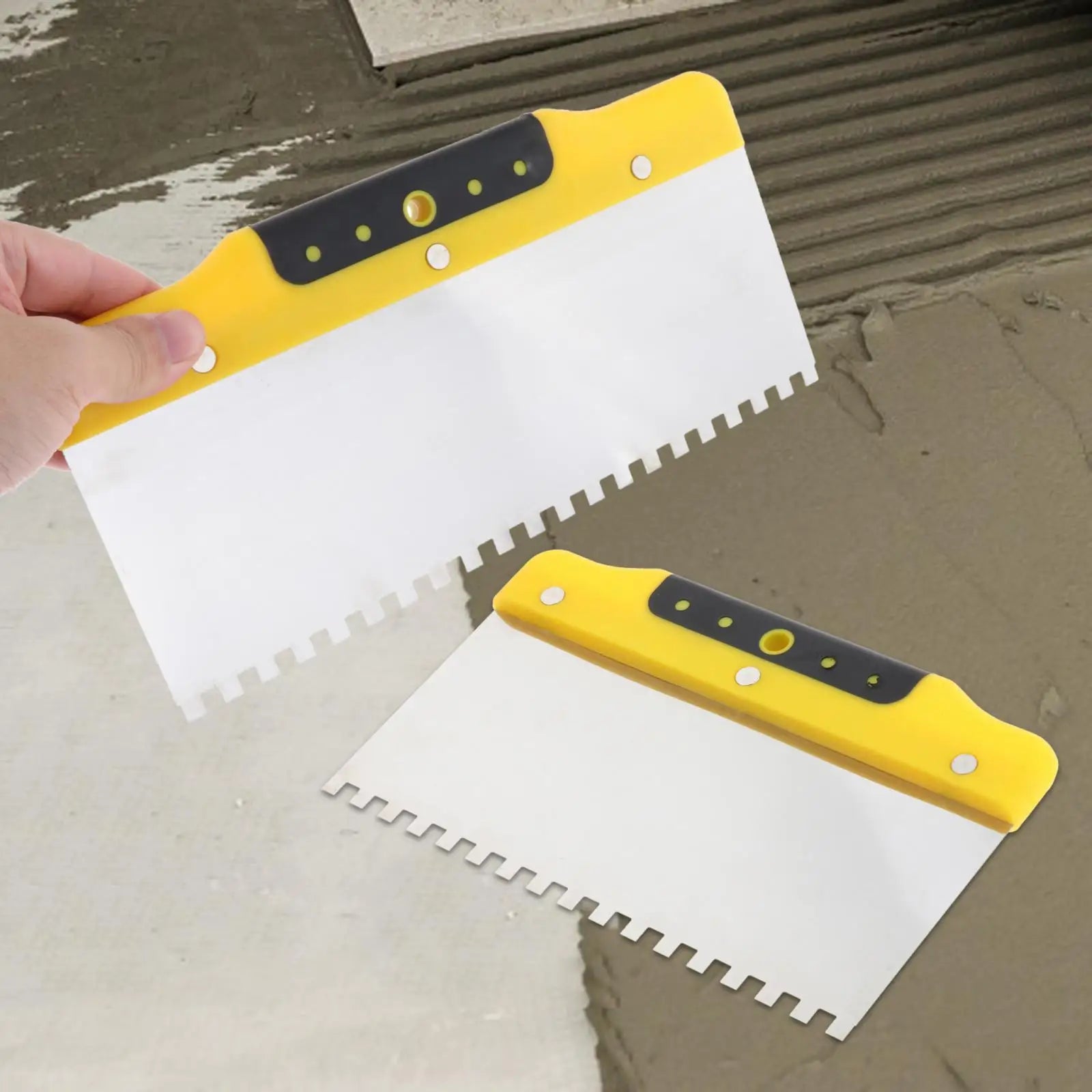 Notched Steel Trowel – Plastering, Drywall & Tile Tool Plastering Trowel Zpaxo