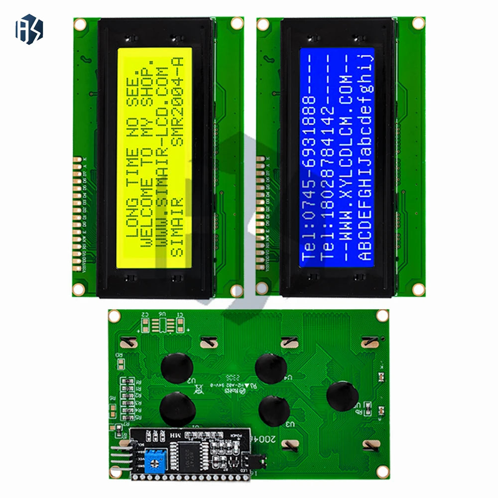 Lcd 2004A Display Module 20x4 5V Gray Screen Parallel I2C Interface Zpaxo