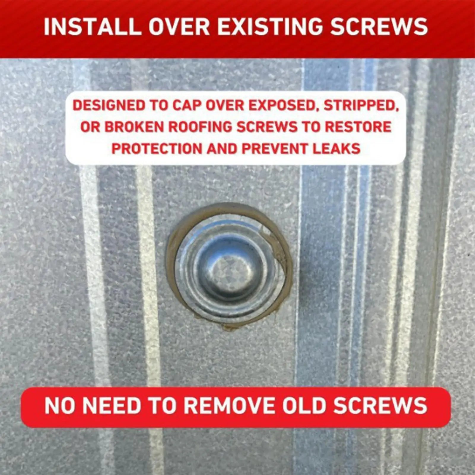 Metal Roof Screw Caps 50 Roofing Waterproof Seal Protective Homeowner