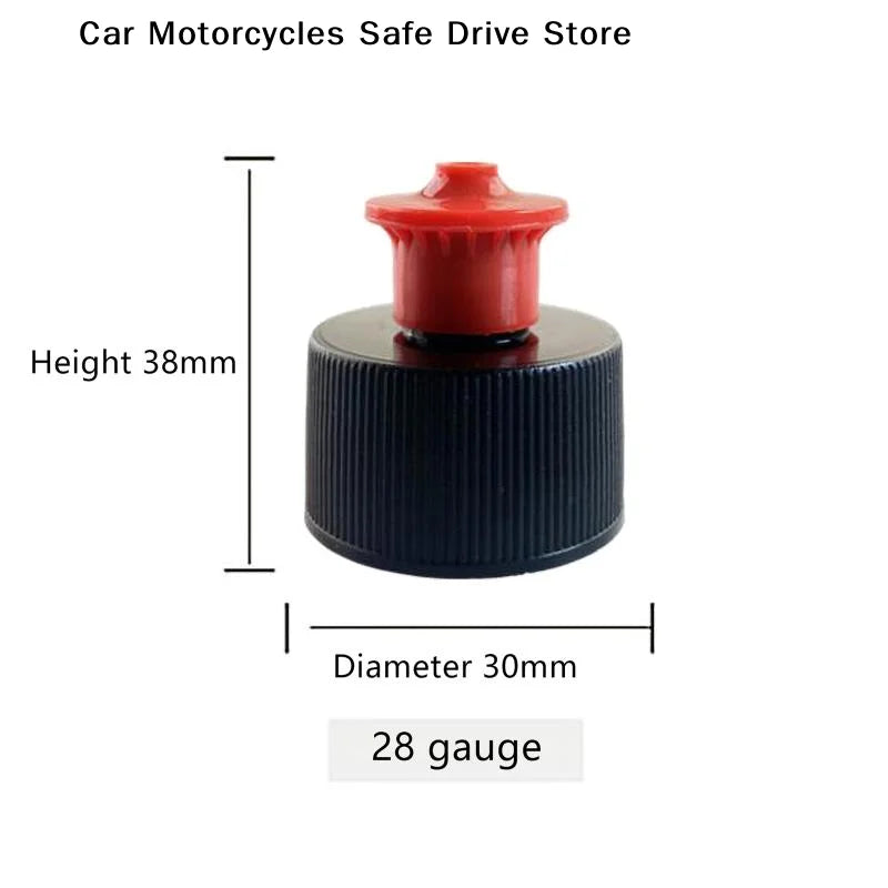 5 Car Care Wax Tire Shine Bottle Pull Caps Portable Liquid Dispenser