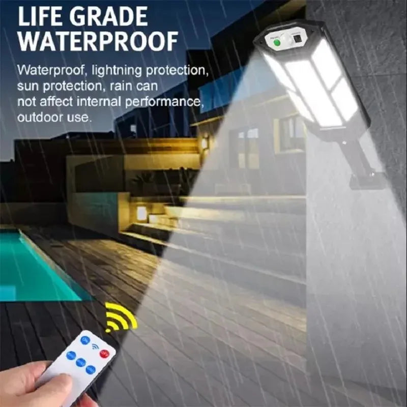 6000lm Solar Street Light | Motion Sensor, Remote, IP65