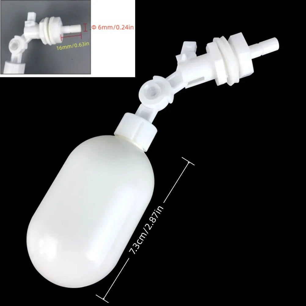 White Plastic Adjustable Auto Fill Float Ball Valve Water Control