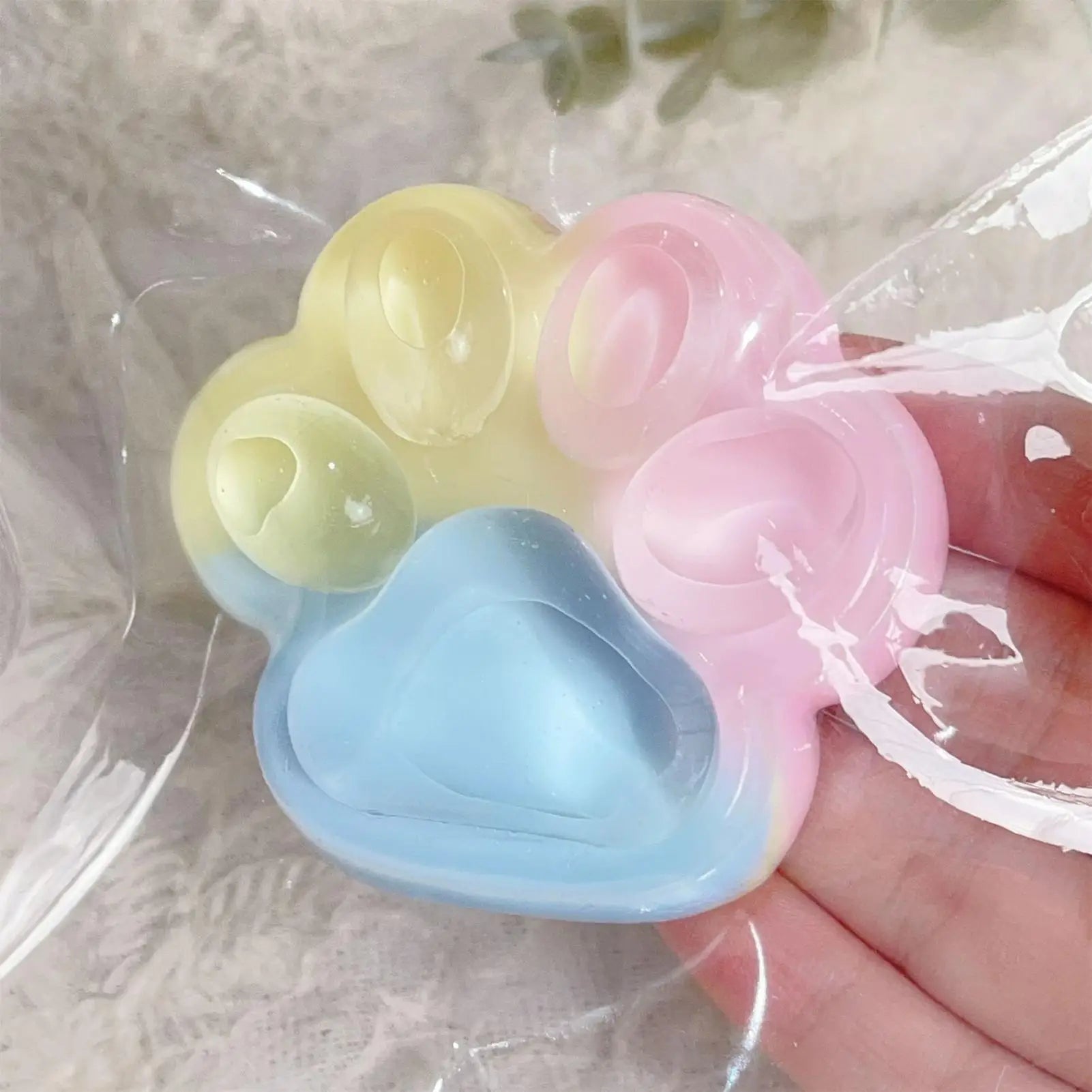 Cat Paw Squeeze Fidget Toy – Soft Stress Relief Sensory Toy Stress Relief Fidget Toy Zpaxo