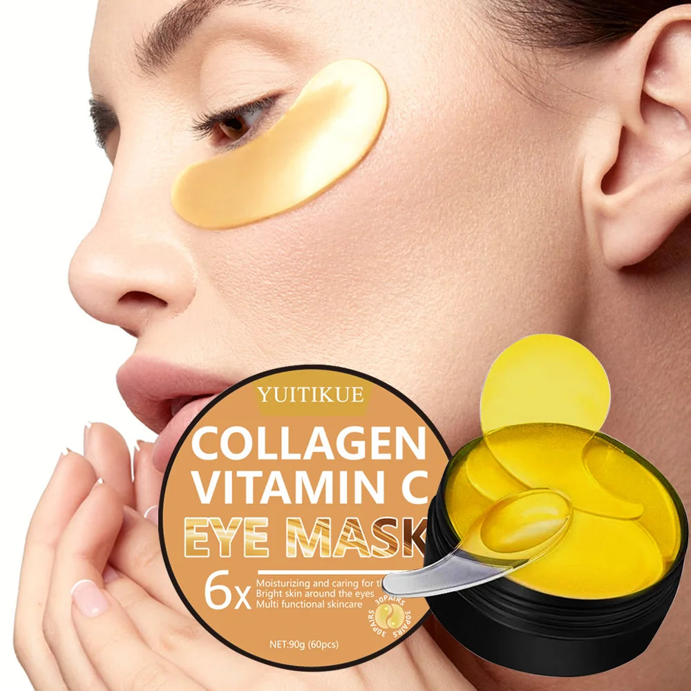 YUITIKUE Collagen Vitamin Eye Mask 90g – Moisturizing & Brightening Eye Mask Treatment Zpaxo