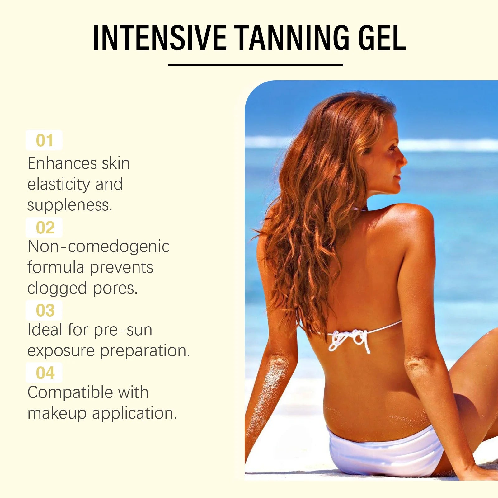 Carrot Tanning Gel – Sunless Bronzer & Moisturizing Tan Enhancer Self Tanner Gel Zpaxo