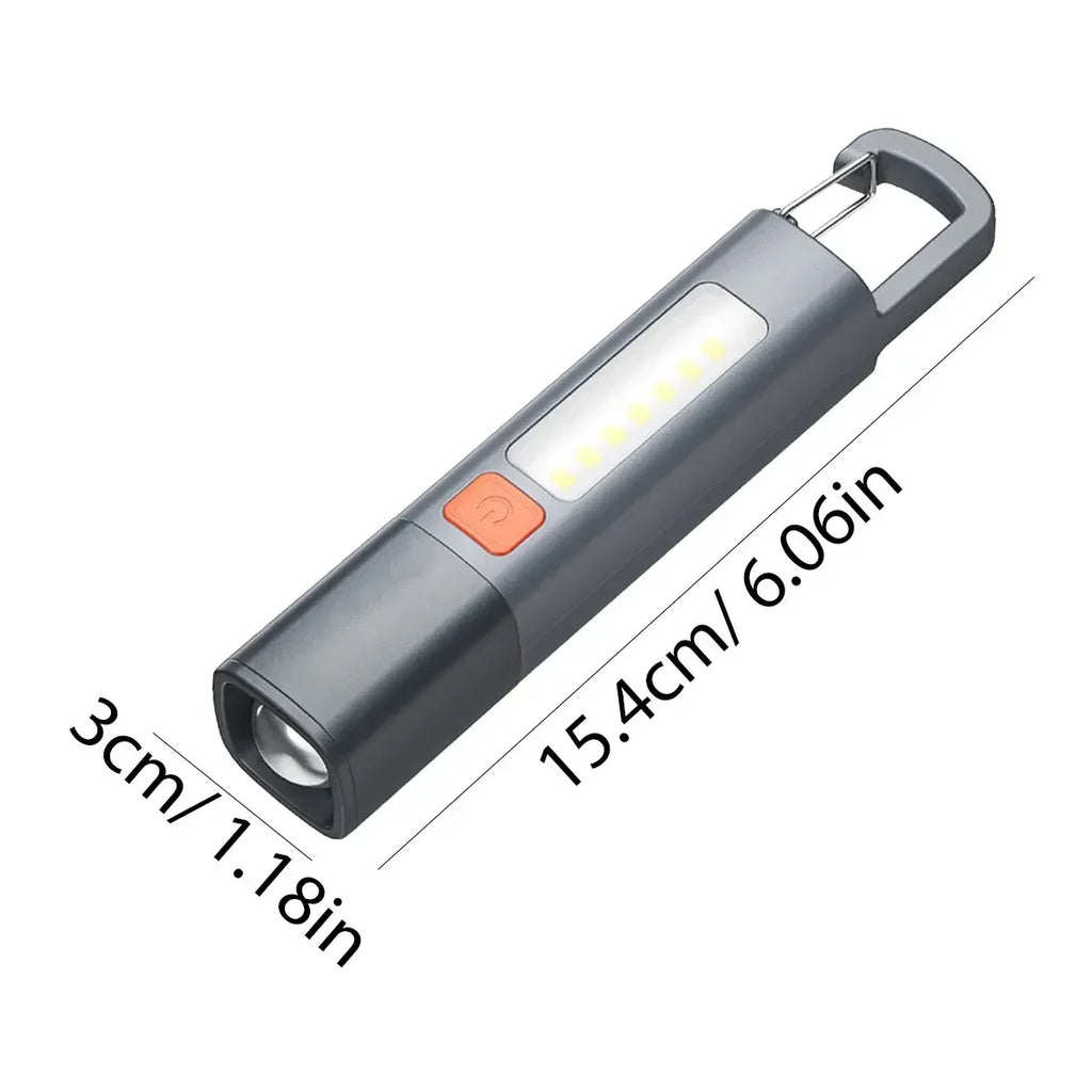 ESMARTER 1200-Lumen COB LED Flashlight | USB-C Rechargeable Torch