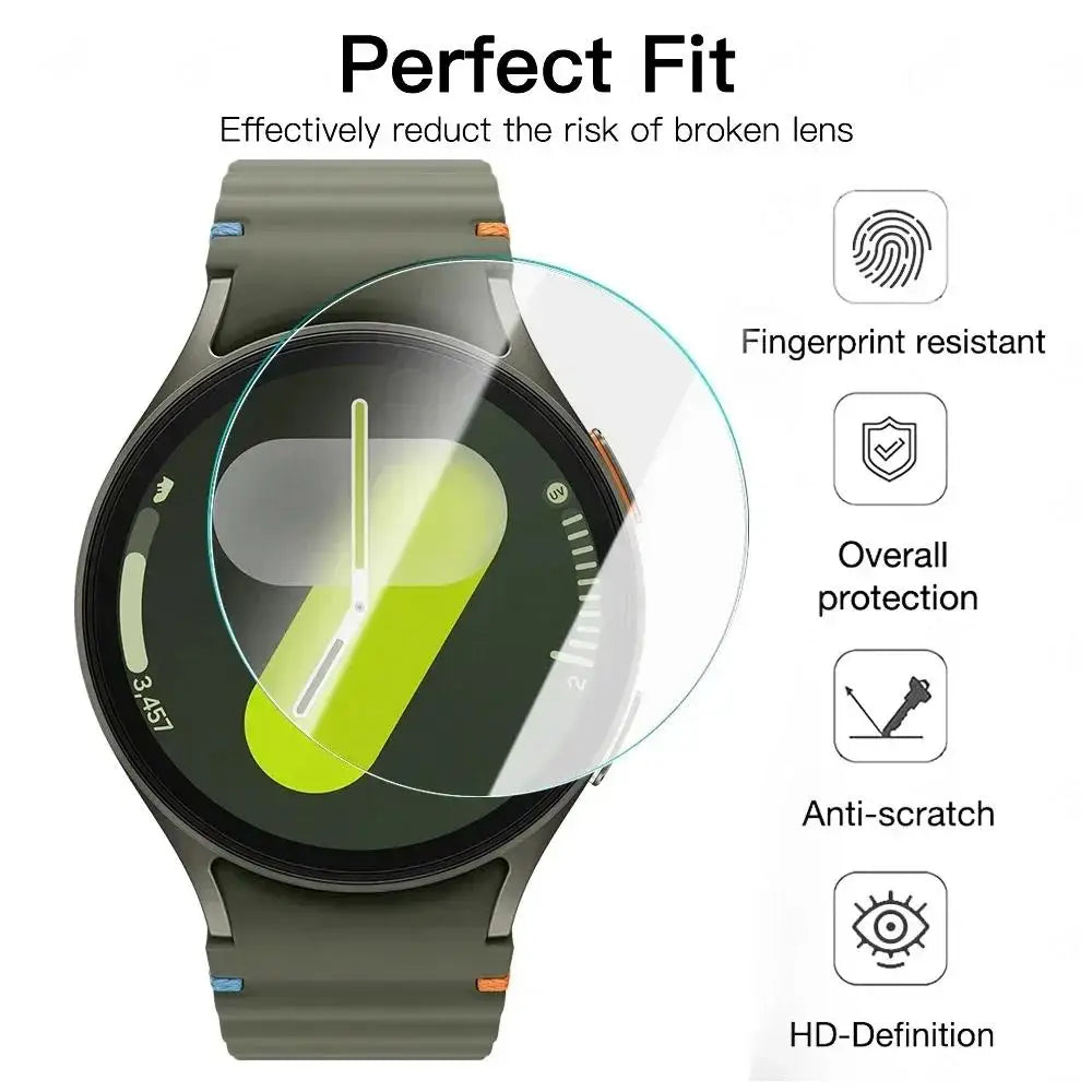 5-1pcs Easy to Install Tempered Glass for Samsung Galaxy Watch 7 40mm 44mm Watch 7 Ultra 47mm Screen Protector Anti-scratch Film Zpaxo