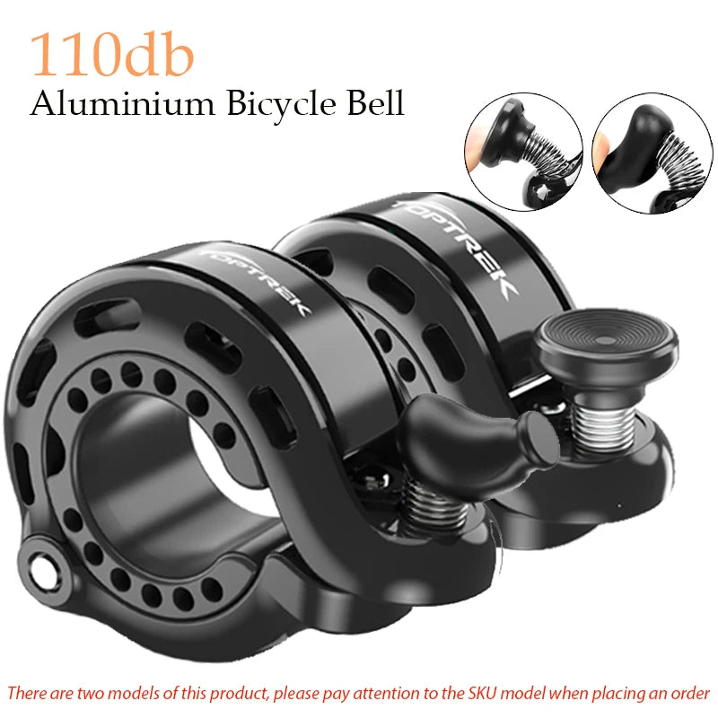 New Bicycle Bell Stainless Steel MTB Bike Horn Crisp Sound Handlebar Mount Safety Cycling Accessories Safety Horn outdoors Zpaxo