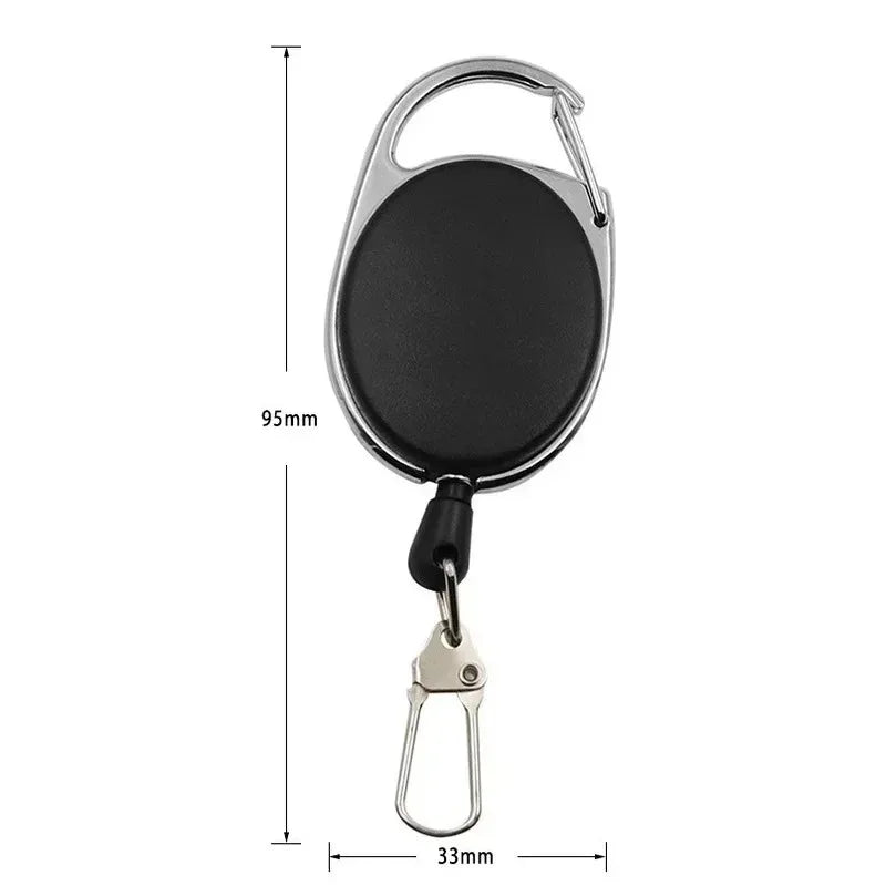 Retractable Keychain Badge Holder – ID Card & Key Ring Clip