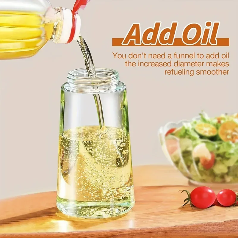 Multi-functional Kitchen Oil Bottle Spray Oil Pouring Two-in-one Food-grade Material Is Not Easy To Damage 500ML Large Capacity Zpaxo