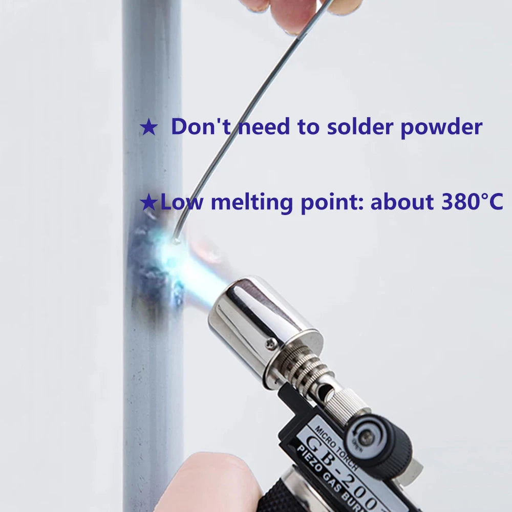 50 Pcs Aluminum Welding Rods Low Temperature Aluminum Wire 13 Inch Universal Aluminum Repair Rods Household Brazing Rods Weld Zpaxo