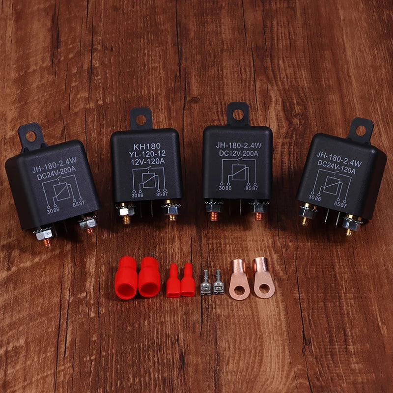 Dual Battery Isolator Relay 4-Pin 120A 200A 12V 24V Switch