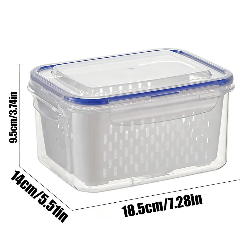 1 Fridge Fruit Storage Containers Leakproof Removable Colander
