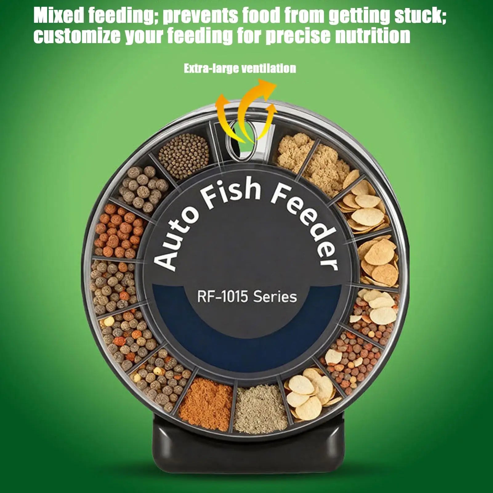 Aquarium Auto Feeder Airtight Feeding Station Bowl Automatic Fish