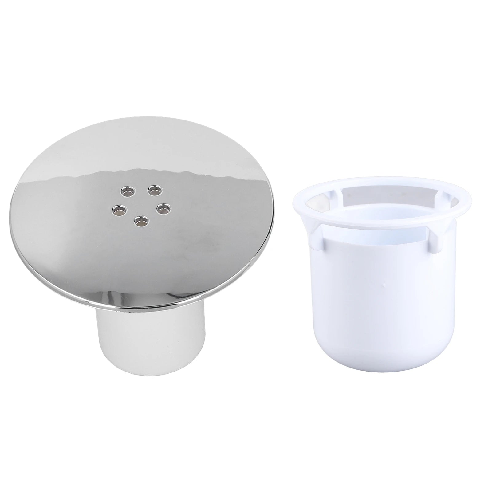 Shower Drain Cover Tray Waste Trap Plug Hole Replacement Chromate
