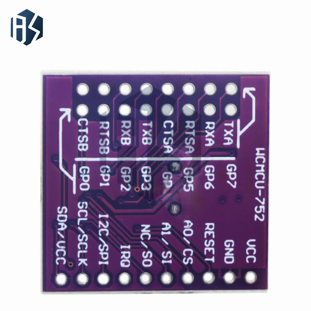 SC16IS752 Dual UART Expansion Board 2.5V/3.3V I2C SPI Interface Serial Converter Module for Arduino Zpaxo