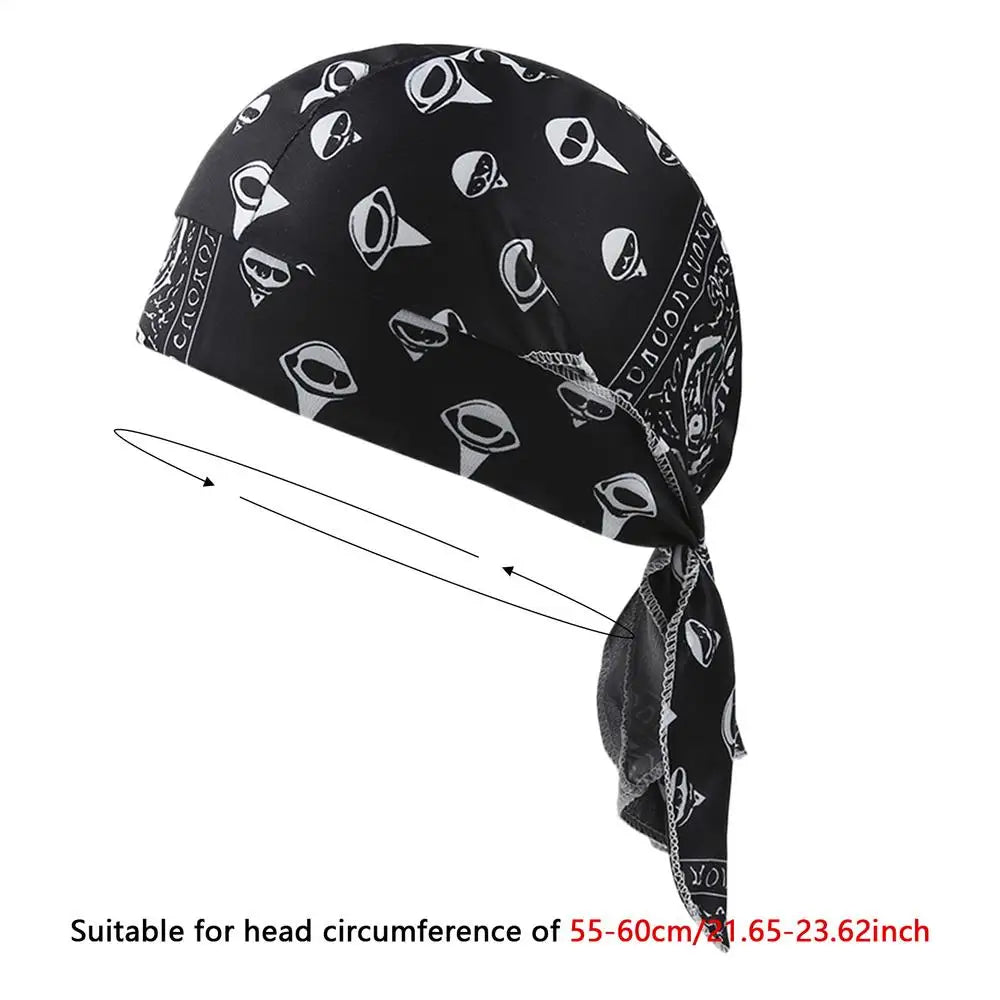Do Rag Stretch Breathable Sweat Wicking Headscarf Skull Caps Beanie Zpaxo B